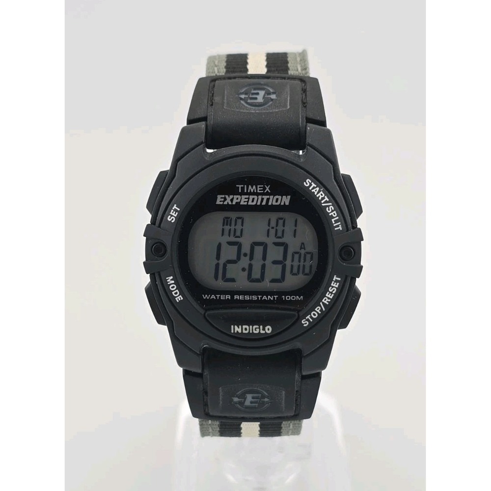 Timex T49661, Women's "Expedition" Chronograph Watch, Alarm, Indiglo NEW BATTERY